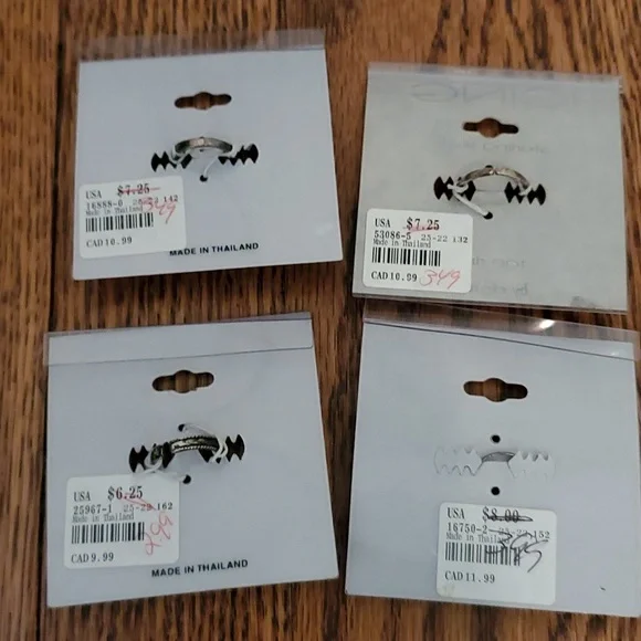 New with Tags - Lot of 4 Sterling Silver Toe Rings by Icing  Claires - Picture 6 of 6